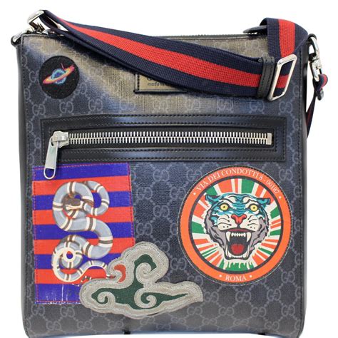 gucci messenger bag night courrier|authentic gucci messenger bag.